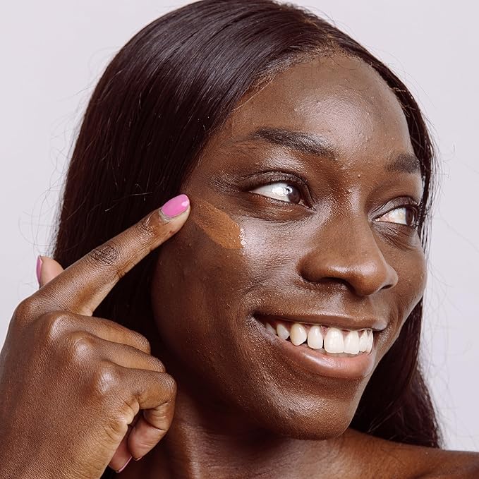 Naked Sundays BeautyScreen™ SPF 50 Peptide Foundation Tint – Tinted Sunscreen & Skincare Makeup with Zinc Oxide, Niacinamide – Lightweight Natural Coverage, 9 Rich Mahogany, 1.01 oz
