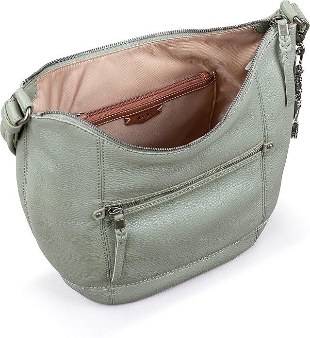 The Sak Sequoia Hobo Bag - Premium Large Leather Women's Handbag for Everyday & Travel - Durable Purse With Zipper Pocket