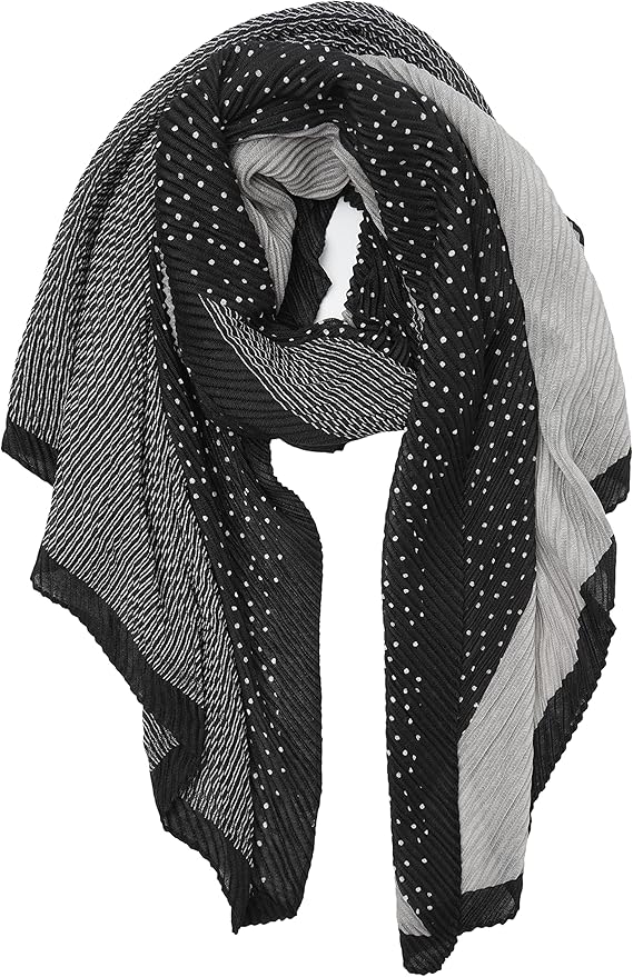 YOUR SMILE Ladies/Women's Lightweight Floral Print/Solid Color mixture Shawl Scarf For Spring Summer season
