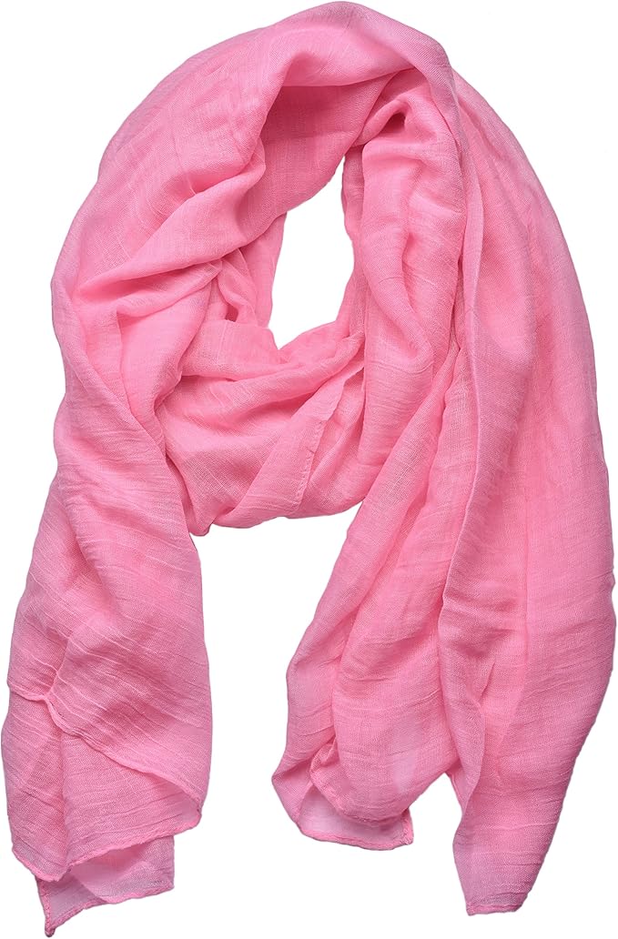 woogwin Women's Cotton Scarves Lady Light Soft Fashion Solid Scarf Wrap Shawl