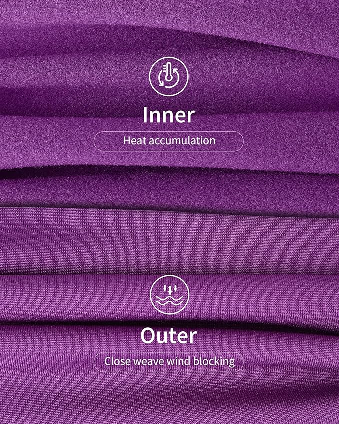 WEERTI Thermal Underwear for Women Long Johns with Fleece Lined Base Layer Women Cold Weather Top Bottom