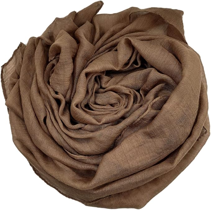 woogwin Women's Cotton Scarves Lady Light Soft Fashion Solid Scarf Wrap Shawl