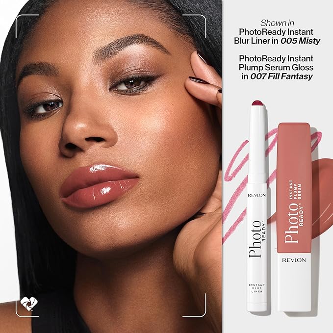 REVLON PhotoReady Blur Liner, Soft Matte Lip Makeup to Overline for Instant Natural, Fuller-Looking Lips, 008 Hazy, 0.05 oz