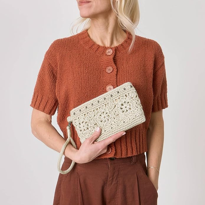 The Sak Womens Vita Crochet P Wristlet