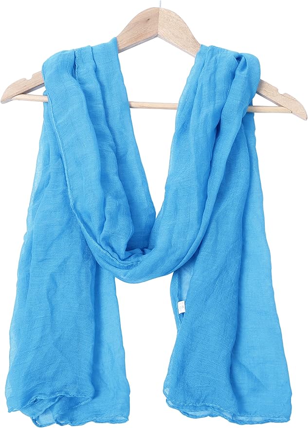 woogwin Women's Cotton Scarves Lady Light Soft Fashion Solid Scarf Wrap Shawl