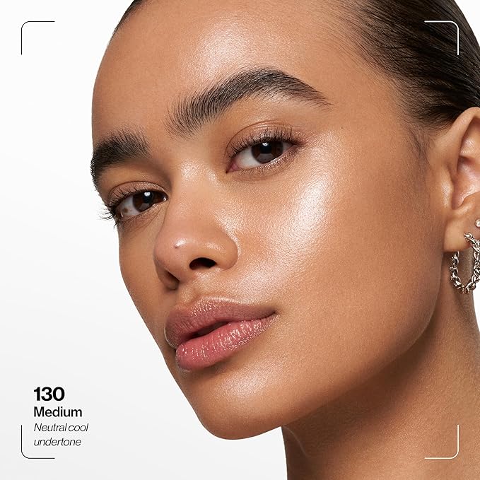 Revlon PhotoReady Lift & Fill Skin Tint, Dewy Foundation with Sheer Buildable Coverage, Lightweight & Hydrating, 130, 1 fl oz