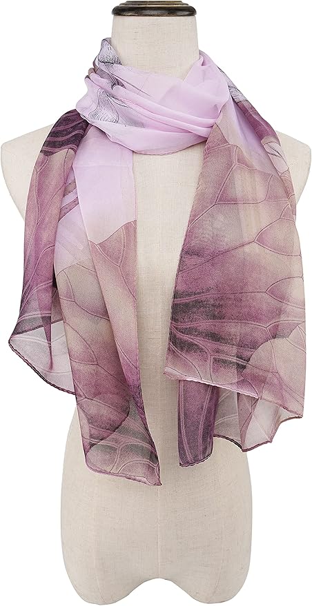 YOUR SMILE Ladies/Women's Lightweight Floral Print/Solid Color mixture Shawl Scarf For Spring Summer season