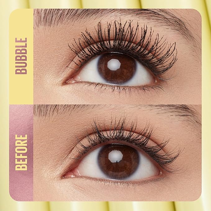 Maybelline The Colossal Bubble Washable Mascara, Buildable Mascara Volume and Length Formula for Bold, Separated Lashes, Brownish Black, 1 Count