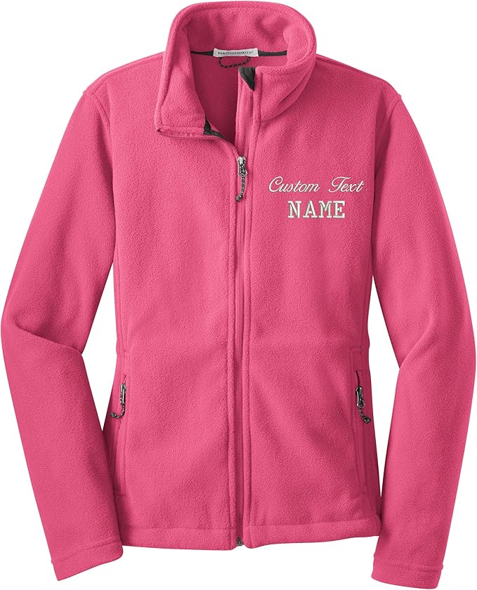 INK STITCH Women L217 Custom Stitching Embroidery Fleece Jackets - Multicolors