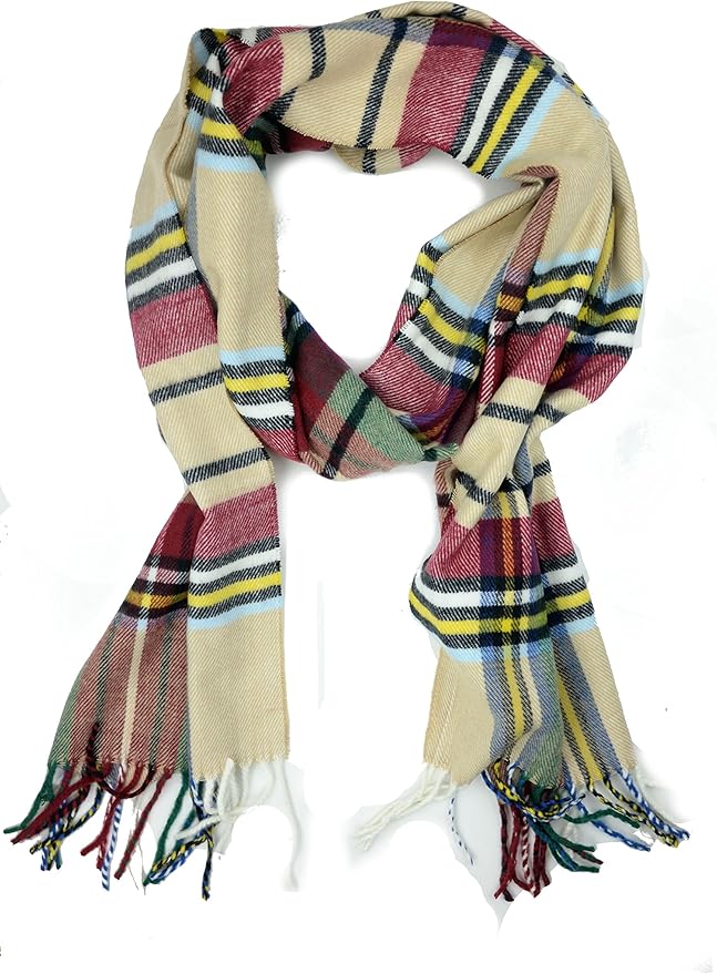 Plum Feathers Super Soft Luxurious Cashmere Feel unisex for Men and Women Winter Scarf