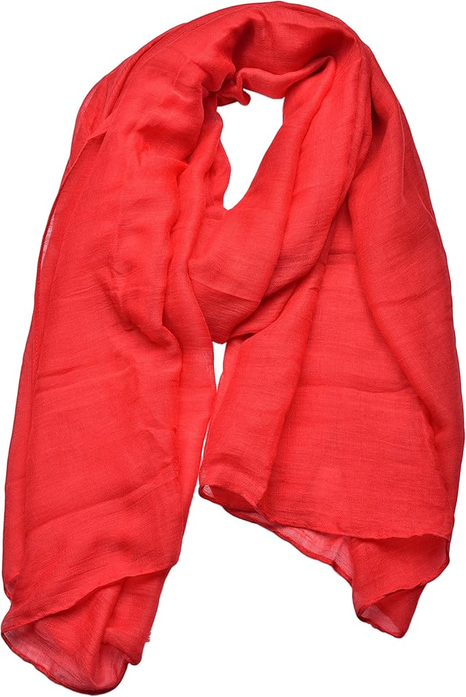 woogwin Women's Cotton Scarves Lady Light Soft Fashion Solid Scarf Wrap Shawl