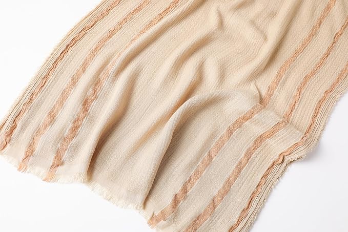 WINCESS.YU Women Gradient Scarf Long Shawls and Wraps Fashion Plain Pashmina Formal Scarf
