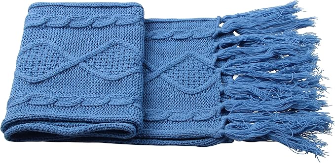 Winter Hat Gloves Scarf Set for Women, Cable Knit Beanie Pom Cap Touch Screen Glove Long Scarf 3PCS Winter Gift for Women Men