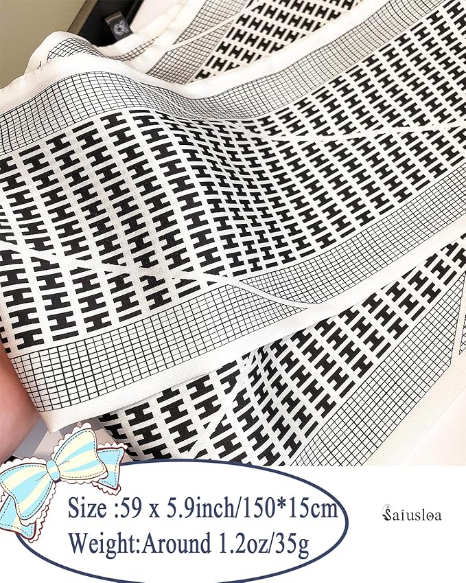 Purse Scarf For Handbags Head Scarves For Women's Hair Bags Scarfs Long Skinny Scarves Fashion Silky