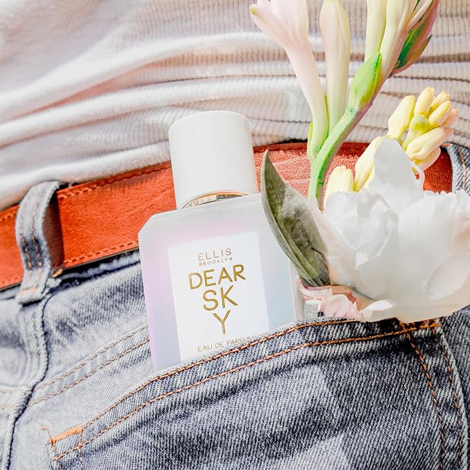 Ellis Brooklyn DEAR SKY Eau de Parfum – Fruity Floral Perfume for Women, Honeydew Melon, White Peony & Upcycled Cedarwood, Clean, Vegan, Cruelty-Free Fragrance, Made in the USA, 10ml / 0.33oz
