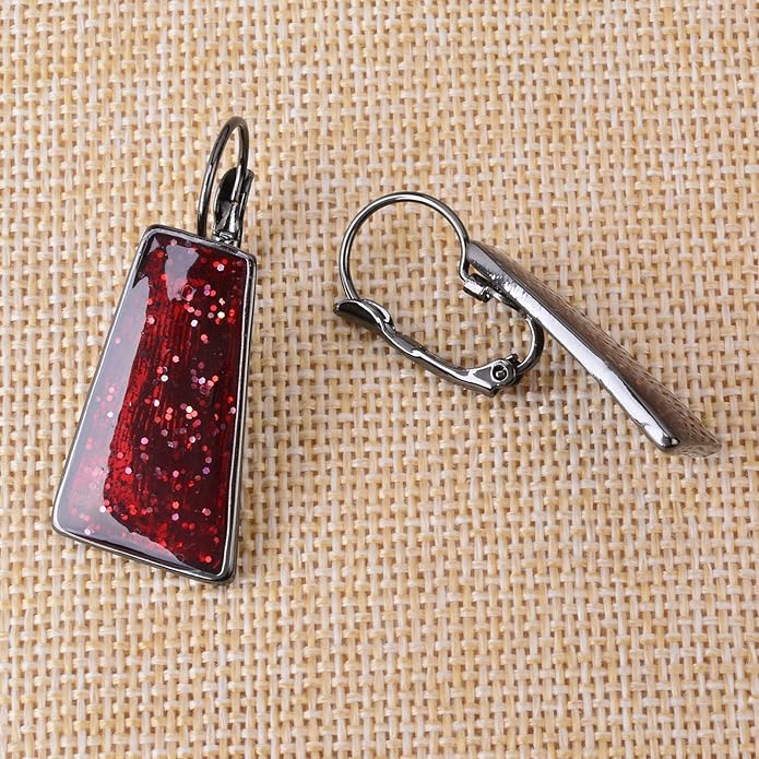 Irregular Enamel Triangle Shape Collar Bib Statement Necklace Earrings Set Women Bridal Jewelry