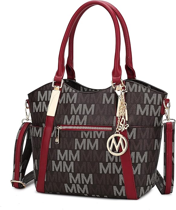 MKF Collection Tote Bag for Women Vegan Leather Shoulder Bag – Top-Handle Purse, Ladies Handbag by Mia K