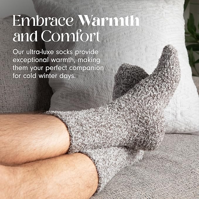 Unboxme Gifts Warm & Cozy Ultra-Luxe Cloud Sock for Women & Men - Super Soft Luxurious Fabric Sleep Socks