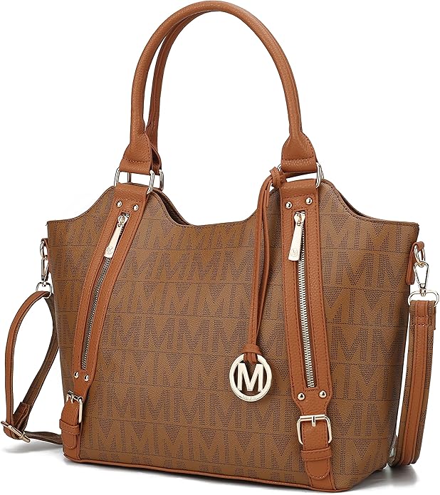 MKF Collection Tote Bag for Women Vegan Leather Shoulder Bag – Top-Handle Purse, Ladies Handbag by Mia K