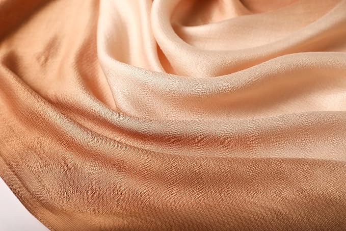 WINCESS.YU Women Gradient Scarf Long Shawls and Wraps Fashion Plain Pashmina Formal Scarf