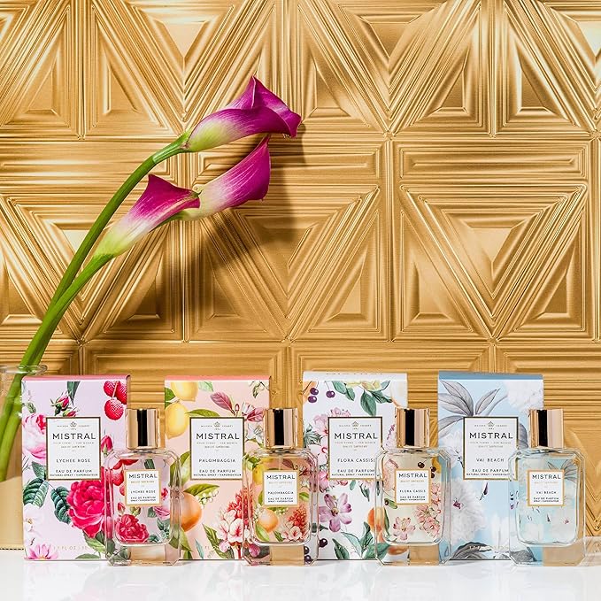 Mistral Palombaggia Eau de Parfum – Citrus Floral Perfume for Women with Ginger, Raspberry & Cedarwood | Paraben-Free, Long Lasting French Luxury Fragrance Spray, Women's Fragrances | 1.7 fl oz