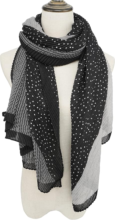 YOUR SMILE Ladies/Women's Lightweight Floral Print/Solid Color mixture Shawl Scarf For Spring Summer season