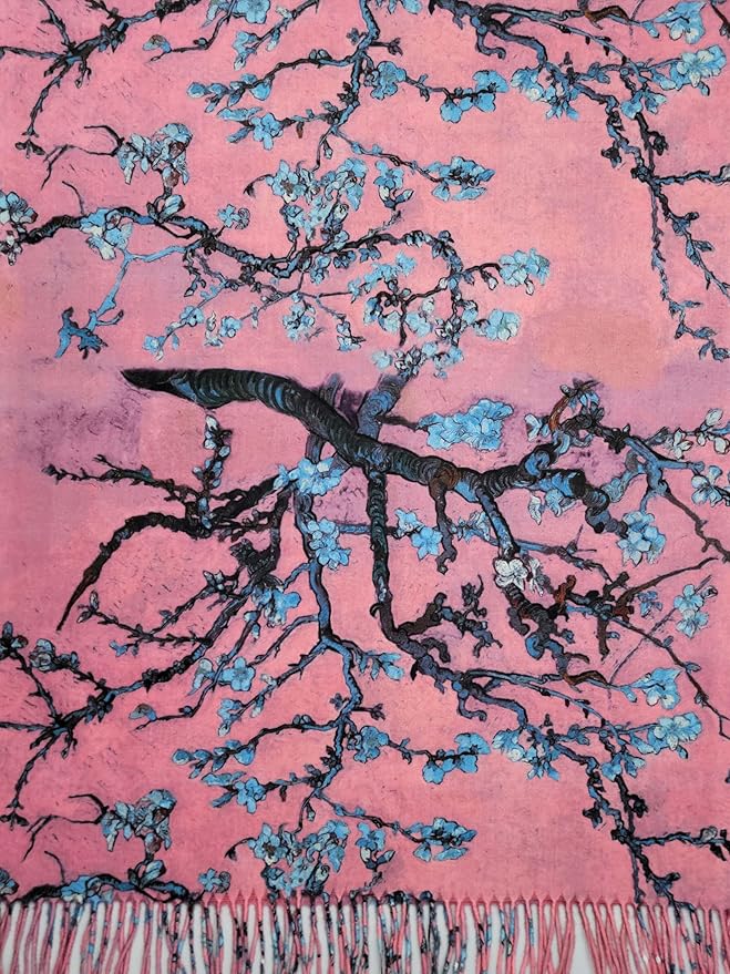 VENVSBEE Van Gogh Art Print Scarf for Women Best Gift Soft Warm Shawl Wrap Pashmina Rave