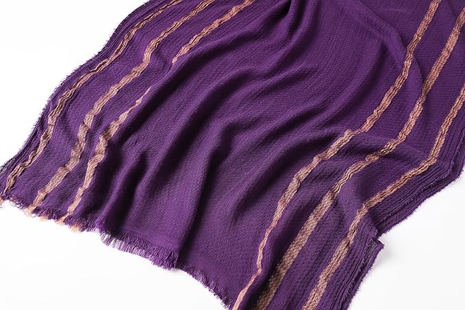 WINCESS.YU Women Gradient Scarf Long Shawls and Wraps Fashion Plain Pashmina Formal Scarf