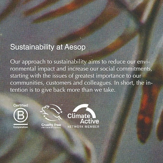 Aesop Gloam Eau de Parfum | Floral, Jasmine, Spicy, and Green Scent | Floral and Earthy Aroma | Unisex | 1.6 oz