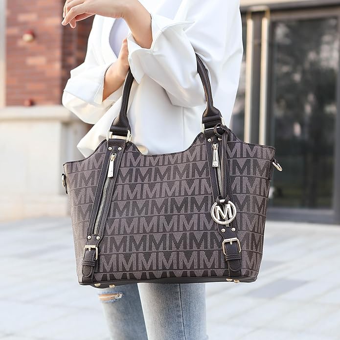 MKF Collection Tote Bag for Women Vegan Leather Shoulder Bag – Top-Handle Purse, Ladies Handbag by Mia K