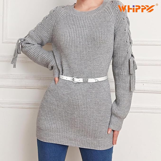 WHIPPY Women Skinny Leather Belt for Jeans Pants Dresses Ladies Fashion Waist Belt with Shiny Gold Buckle