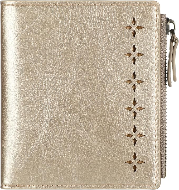 Lavemi Ultra Thin Small Compact Leather Womens Girls Wallets RFID Blocking Credit Card Holder for Women