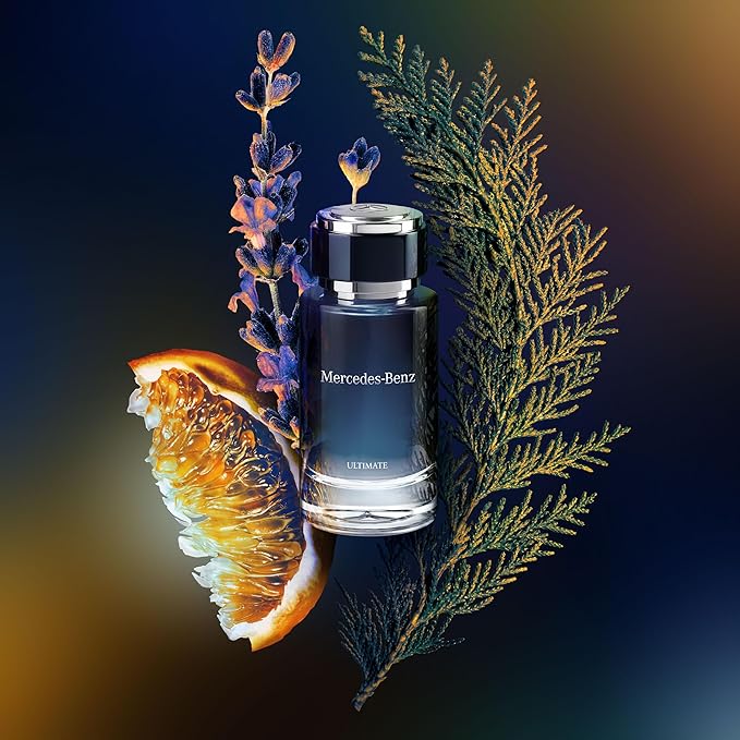Mercedes Benz Ultimate Eau De Parfum Spray for Men - 4 Fl Oz - Luxury Long Lasting Fragrance with Notes Of Lavender, Apple & Cedar Wood - Perfume for Man