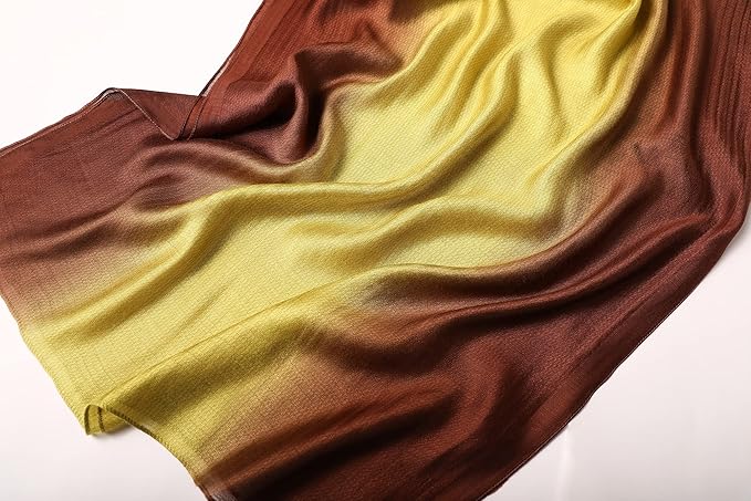 WINCESS.YU Women Gradient Scarf Long Shawls and Wraps Fashion Plain Pashmina Formal Scarf