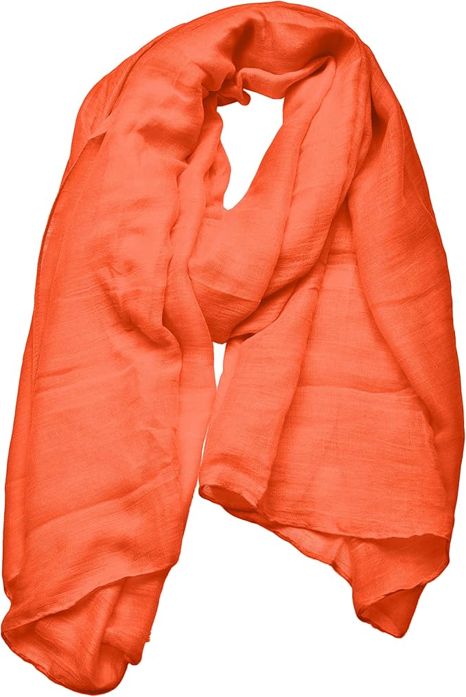 woogwin Women's Cotton Scarves Lady Light Soft Fashion Solid Scarf Wrap Shawl
