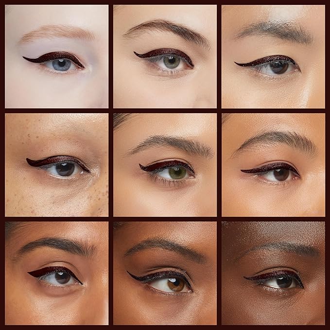 Luxillia Magnetic Eyeliner for Magnetic Eyelashes, Upgraded Strongest Hold, Most Natural Look, Waterproof, Smudge Proof Liquid Liner in Brown
