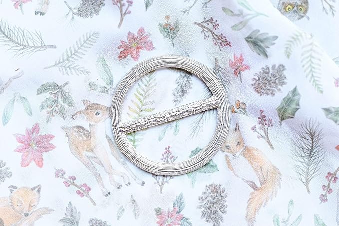 Handmade Pewter Scarf Rings and Slides - Metal Clip for Women Scarves - American Made