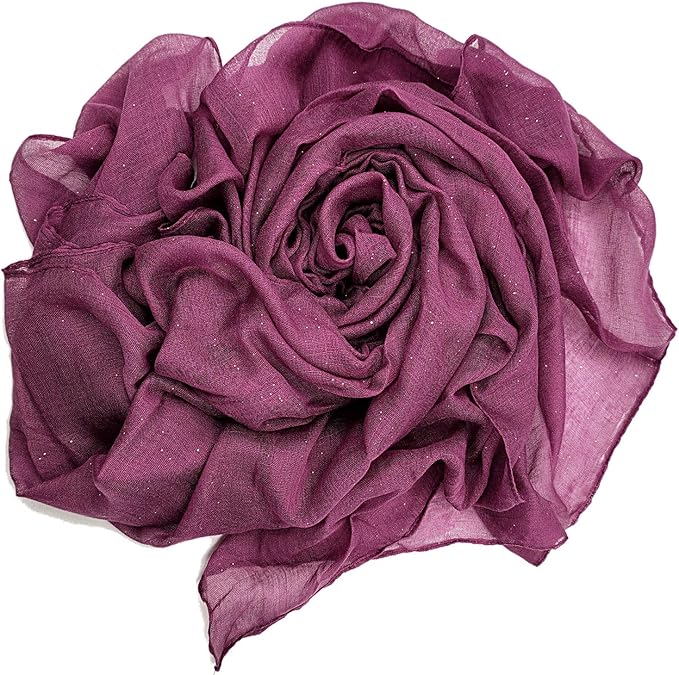 woogwin Women's Cotton Scarves Lady Light Soft Fashion Solid Scarf Wrap Shawl