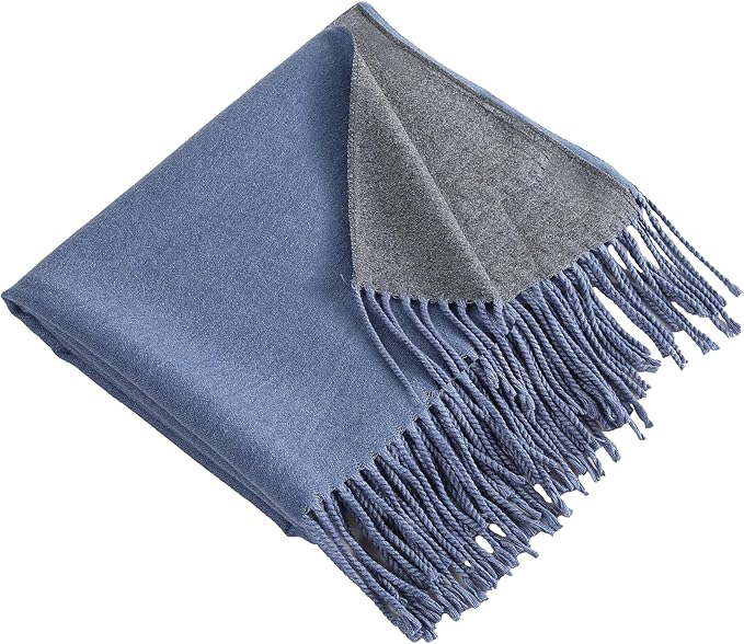 Winter Scarf for Women-Reversible Scarf with Cashmere-Like Softness 70x200cm - Warm Shawl Wrap -Pashmina Shawls Wrap