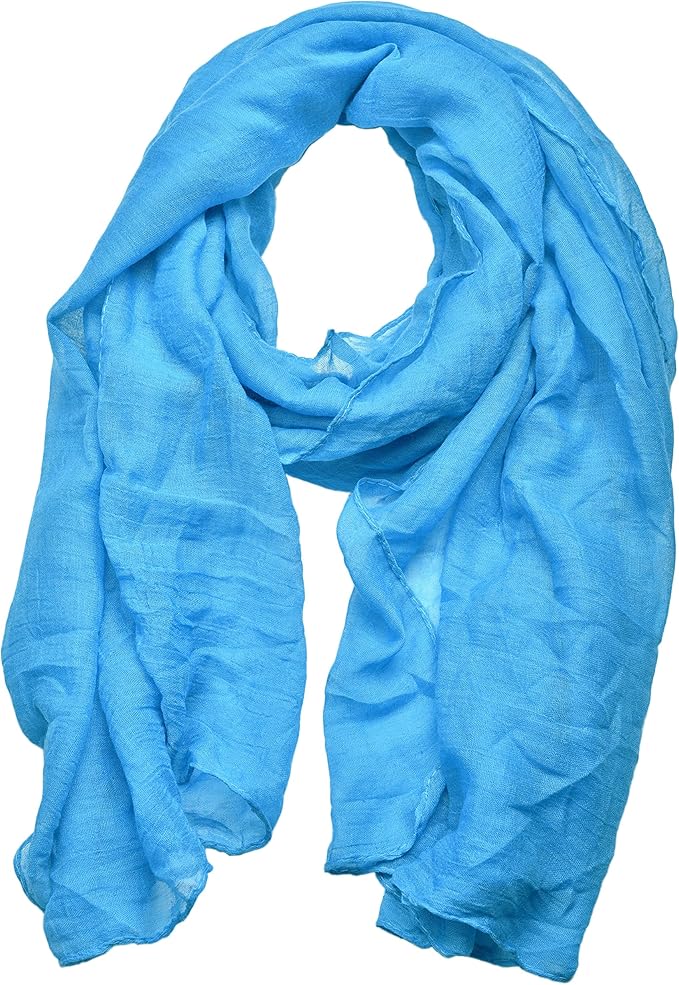 woogwin Women's Cotton Scarves Lady Light Soft Fashion Solid Scarf Wrap Shawl