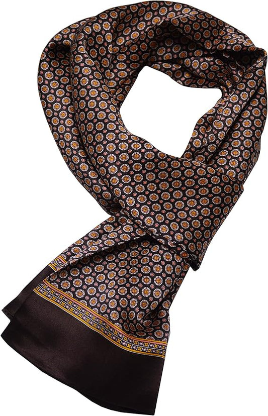 63 inches Man's 100 Pure silk scarf wrap Accessory gift