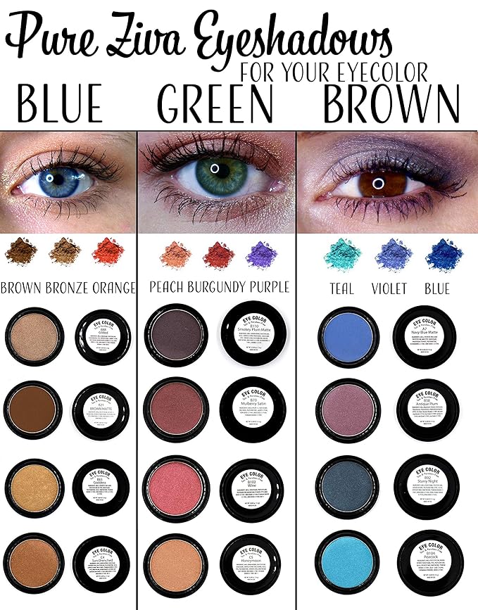 Peacock Neon Jewel Tone Blue Turquoise Teal Shimmer Pressed Powder Single Vegan Eyeshadow; Talc, Paraben & Cruelty Free