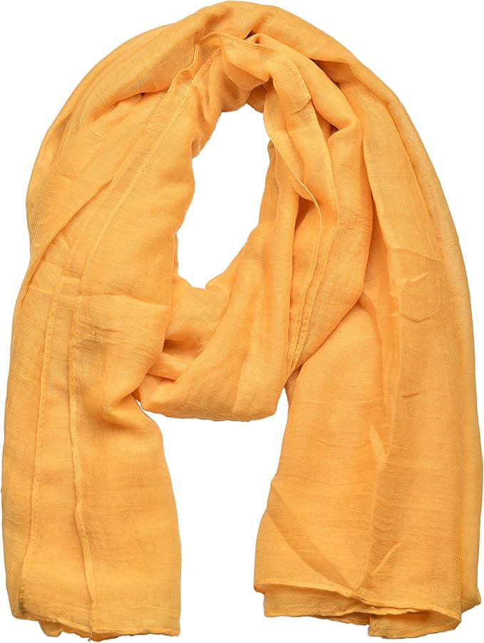 woogwin Women's Cotton Scarves Lady Light Soft Fashion Solid Scarf Wrap Shawl