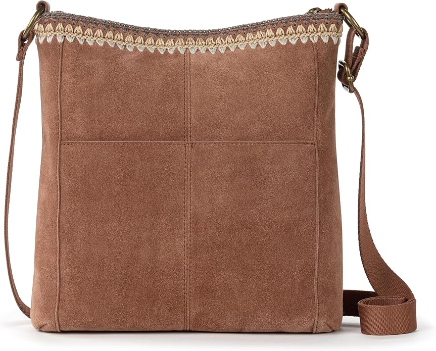 The Sak Lucia Crossbody Bag in Leather, Convertible Purse with Adjustable Strap