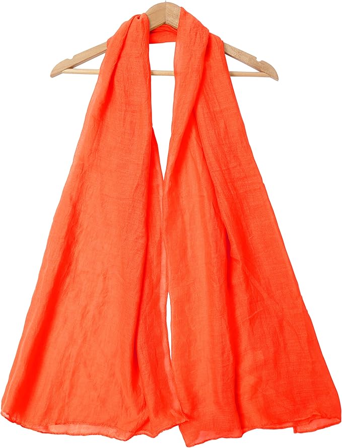 woogwin Women's Cotton Scarves Lady Light Soft Fashion Solid Scarf Wrap Shawl