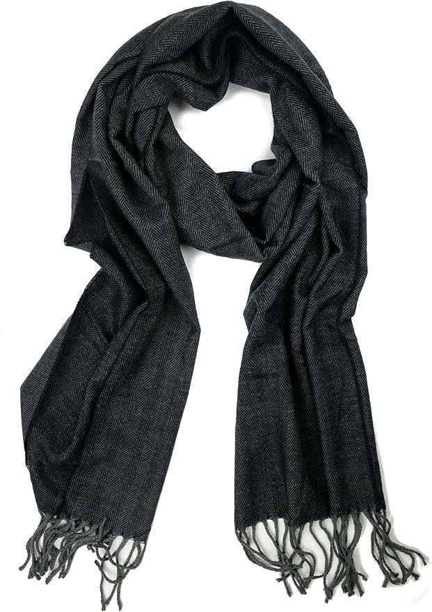 Plum Feathers Super Soft Luxurious Cashmere Feel unisex for Men and Women Winter Scarf