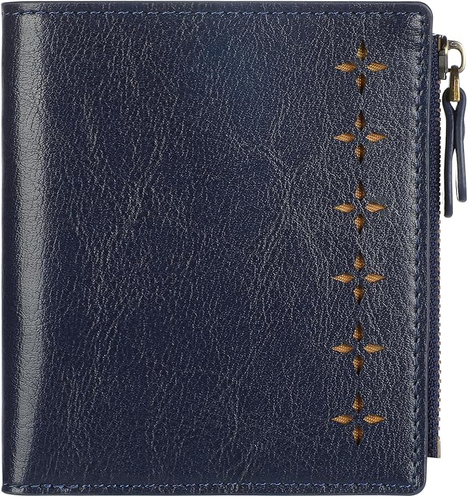 Lavemi Ultra Thin Small Compact Leather Womens Girls Wallets RFID Blocking Credit Card Holder for Women