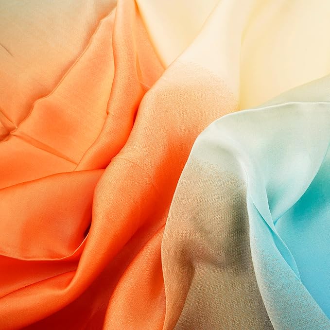YOUR SMILE Silk Like Scarf Women's Fashion Pattern Large Square Satin Headscarf Headdress