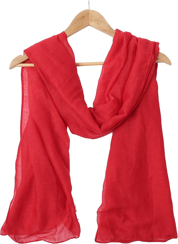 woogwin Women's Cotton Scarves Lady Light Soft Fashion Solid Scarf Wrap Shawl