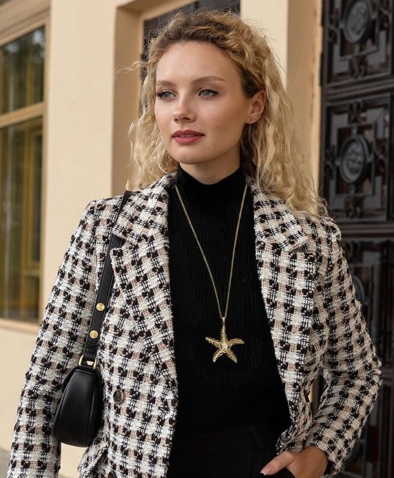 SOFYBJA 18K Gold Plated Circle Pendant Necklace Long Satellite Beaded Chain Jewelry for Women Dainty Hammered Karma Open Circle Charm Geometric Necklace